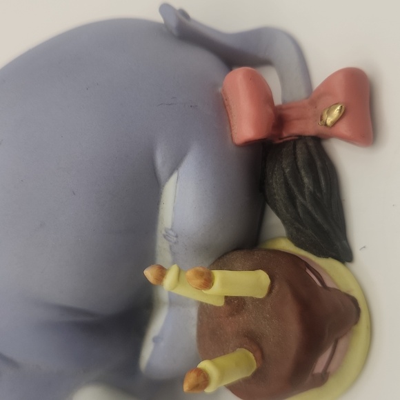 DISNEY Eeyore Birthday Celebration Porcelain Collectible Figurine - Picture 3 of 8